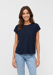 Selected Femme Naja Knit Top Dark Sapphire