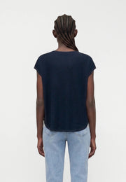 Selected Femme Naja Knit Top Snow White