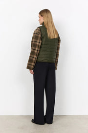 Soya Concept Benete 6 Waistcoat Forest Green