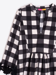 Vilagallo Valerie Shirt Black Gingham