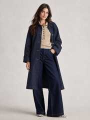 White Stuff Oakleigh Denim Coat Dark Denim