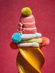 White Stuff Pom Beanie In A Box Mid Chartreuse