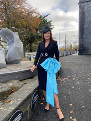 Moskada Emma Dress With Blue Bow