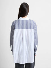 French Connection Cambria Cotton Striped Shirt White/Grey