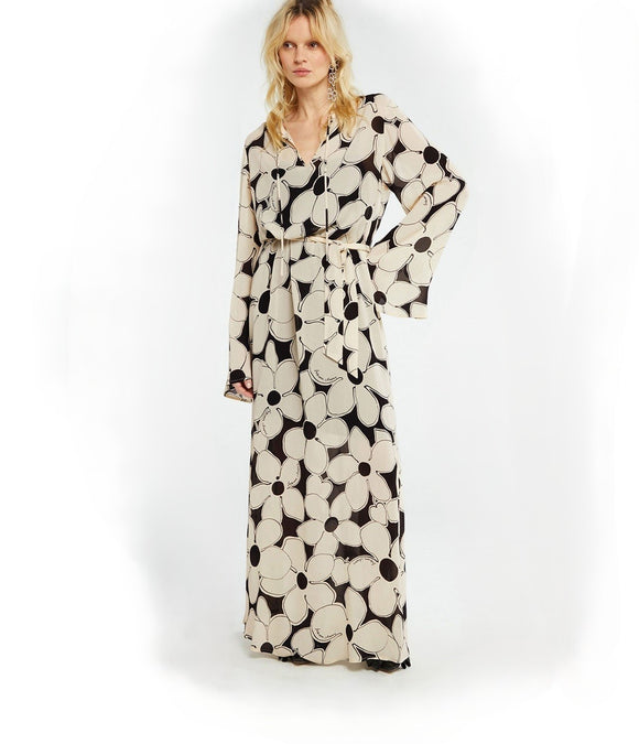 Fabienne Chapot Giselle Dress Creme Super Flower Print
