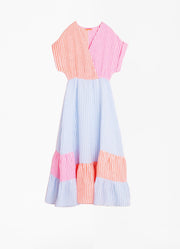Vilagallo Libby Stripe Linen Dress