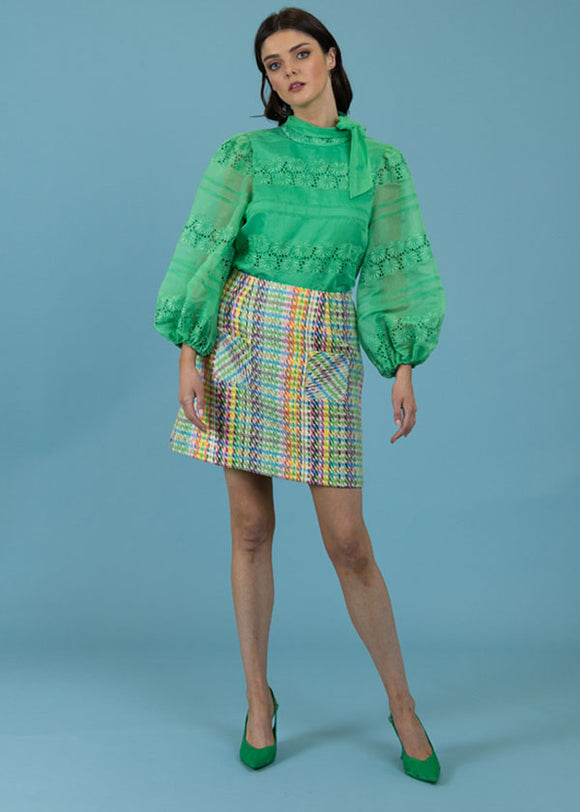 Julie Tweed Mini Skirt
